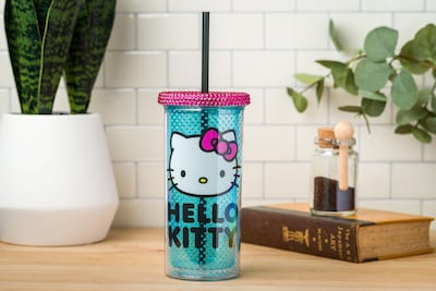 Foto 3 | Foto 3 | Copa Cold Cup Silver Buffalo Sanrio Hello Kitty De 600 Ml Con Strass - Venta Internacional.