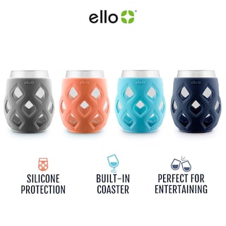 Foto 3 | Foto 3 | Juego De Copas De Vino Ello Cru, 500 Ml, Sin Tallo Y Silicona, Paquete De 4 - Venta Internacional.