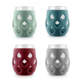 Foto 1 | Foto 1 | Set De Copas De Vino Ello Cru, 500 Ml, Sin Tallo Y Funda De Silicona, 4 Unidades - Venta Internacional.