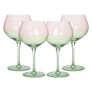 Foto 1 | Foto 1 | Set De 4 Copas Goblet De Vino Verde/rosa