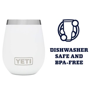 Foto 5 | Foto 5 | Vaso De Vino Yeti Rambler De Acero Inoxidable De 300 Ml, 2 Unidades, Color Blanco - Venta Internacional.