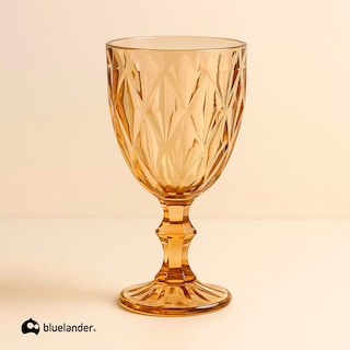 Foto 1 | Foto 1 | Juego De 6 Copas De Vidrio 240 ml, Copas Coloridas Para Agua, Vino O Cócteles (Ambar) Bluelander