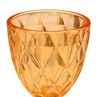Foto 2 | Foto 2 | Juego De 6 Copas De Vidrio 240 ml, Copas Coloridas Para Agua, Vino O Cócteles (Ambar) Bluelander