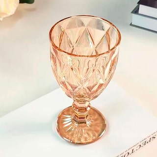 Foto 3 | Foto 3 | Juego De 6 Copas De Vidrio 240 ml, Copas Coloridas Para Agua, Vino O Cócteles (Ambar) Bluelander