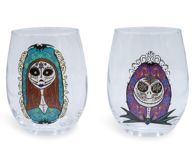 Foto 2 | Foto 2 | Set De Copas De Vino Silver Buffalo Disney Nightmare Before Christmas - Venta Internacional.