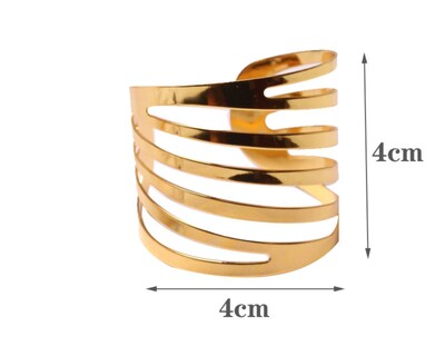 Foto 3 | Foto 3 | Set 12 Anillos de Metal color Dorado para Servilletas Decoración de Mesa