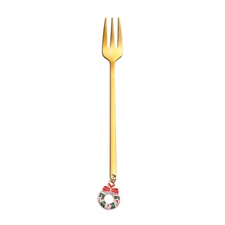 Foto 1 | Foto 1 | Tenedor De Café De Metal Para Decoración De Mesa Navideña Y Cuchara Agitadora - Venta Internacional.