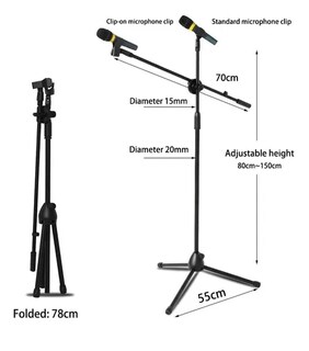 Foto 2 | Foto 2 | Xtellar Profesional Pedestal Doble Boom Para Micrófono - Atril De Poder Y Elegancia.