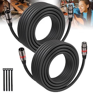 Foto 1 | Foto 1 | Cables Xlr Bietrun De 8 M, 2 Paquetes, Cable De Micrófono Balanceado - Venta Internacional.