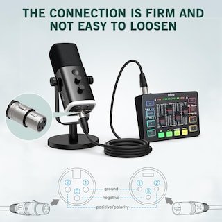 Foto 3 | Foto 3 | Cable Xlr Fifine Black-l9 De 3 Pines, Xlr Macho A Hembra, 3 M - Venta Internacional.