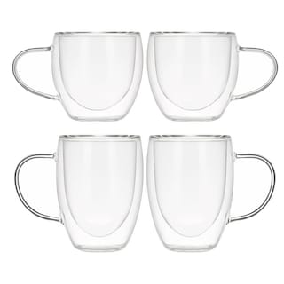 Foto 4 | Foto 4 | Set De 4 Tazas Bluelander de Vidrio Transparente