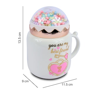 Foto 2 | Foto 2 | Taza De Cerámica Con Tapa Esférica Volitas De Colores