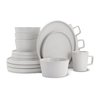 Foto 1 | Foto 1 | Vajilla de Gres Moderna 4 Personas 16 Piezas Platos Taza Casa Litus color Blanco