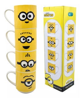 Foto 5 | Foto 5 | Juego de 4 Tazas Belug Minions 330 ml color Amarillo