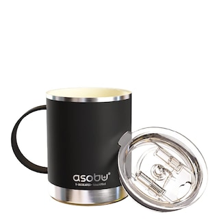 Foto 1 | Foto 1 | Taza De Café Asobu Con Aislamiento De Acero Inoxidable, 350 Ml (negra) - Venta Internacional.