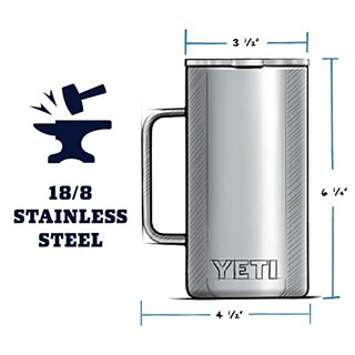 Foto 3 | Foto 3 | Taza Yeti Rambler 710 Ml De Acero Inoxidable Con Aislamiento Al Vacío, Color Negro - Venta Internacional.