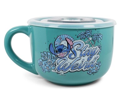 Foto 3 | Foto 3 | Taza De Sopa Silver Buffalo Lilo And Stitch Stay Weird, 700 Ml - Venta Internacional.