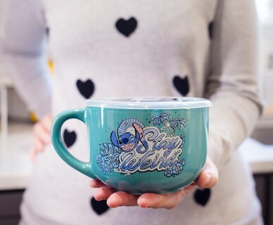 Foto 5 | Foto 5 | Taza De Sopa Silver Buffalo Lilo And Stitch Stay Weird, 700 Ml - Venta Internacional.