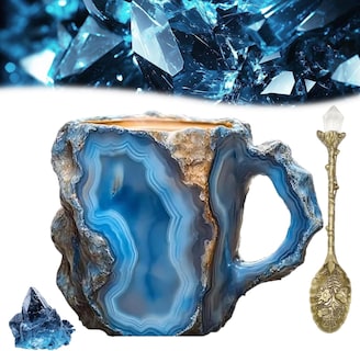 Foto 1 | Foto 1 | Taza De Café Mineral Crystal 325 Ml Con Cuchara Multicolor 2025 - Venta Internacional.