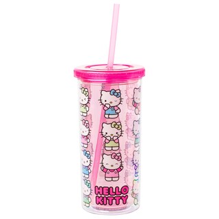 Foto 1 | Foto 1 | Vaso Para Bebidas Frías Silver Buffalo Sanrio Hello Kitty De 600 Ml Con Tapa - Venta Internacional.