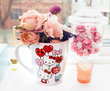 Foto 7 | Foto 7 | Taza De Café Con Forma De Globo Plateado Con Forma De Corazón Buffalo Sanrio Hello Kitty, 750 Ml - Venta Internacional.