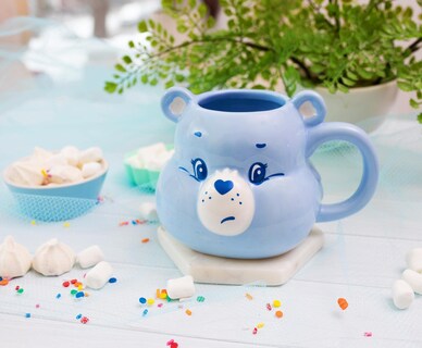 Foto 3 | Foto 3 | Taza Plateada De Cerámica Buffalo Care Bears Grumpy Bear, 590 Ml - Venta Internacional.
