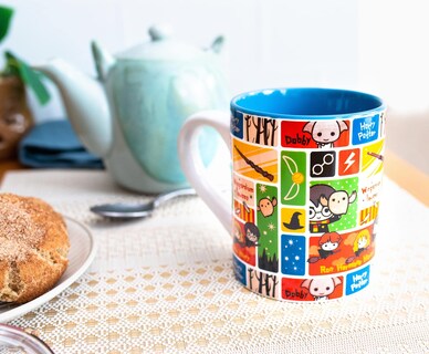 Foto 3 | Foto 3 | Taza De Cerámica Plateada Con Personajes De Harry Potter Chibi De Buffalo, 400 Ml - Venta Internacional.