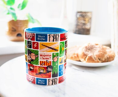 Foto 4 | Foto 4 | Taza De Cerámica Plateada Con Personajes De Harry Potter Chibi De Buffalo, 400 Ml - Venta Internacional.