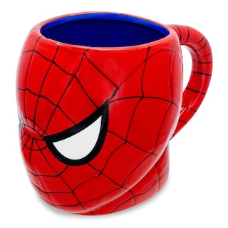 Foto 3 | Foto 3 | Taza De Cerámica Plateada Con Diseño De Búfalo Marvel Spiderman Face 3d, 600 Ml - Venta Internacional.