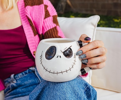 Foto 7 | Foto 7 | Taza De Cerámica Plateada Buffalo Disney Nightmare Before Christmas - Venta Internacional.