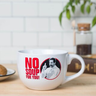 Foto 2 | Foto 2 | Taza De Sopa De Cerámica Silver Buffalo Seinfeld No Soup For You, 700 Ml - Venta Internacional.