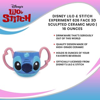 Foto 7 | Foto 7 | Taza Disney Lilo & Stitch's Face de Ceramica- Venta Internacional
