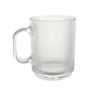 Foto 2 | Foto 2 | Set 4 Tazas De Vidrio Para Café Transparente Acanalada 430ml