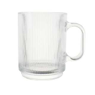 Foto 4 | Foto 4 | Set 4 Tazas De Vidrio Para Café Transparente Acanalada 430ml