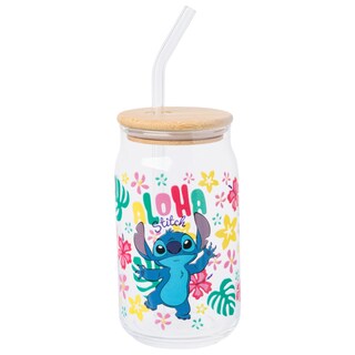 Foto 1 | Foto 1 | Vaso En Tarro De Cristal Silver Buffalo Disney Lilo And Stitch, 480 Ml - Venta Internacional.