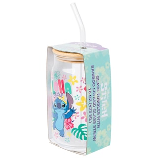 Foto 5 | Foto 5 | Vaso En Tarro De Cristal Silver Buffalo Disney Lilo And Stitch, 480 Ml - Venta Internacional.