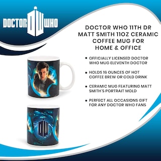 Foto 7 | Foto 7 | Taza Doctor Who 11th Doctor Zeon De 325 Ml Con Licencia Oficial - Venta Internacional.