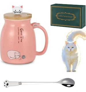 Foto 2 | Foto 2 | Taza De Café De Cerámica Xtellar Con Único Diseño De Gato