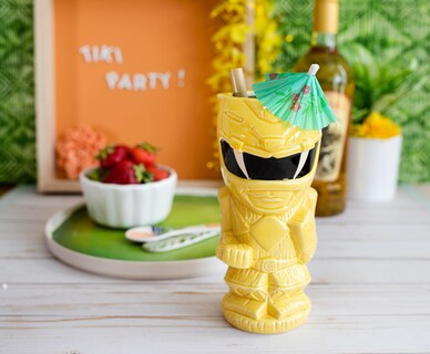 Foto 5 | Foto 5 | Taza De Cerámica Power Rangers Geeki Tikis Yellow Ranger 450ml - Venta Internacional.