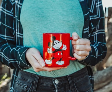Foto 7 | Foto 7 | Taza De Cristal Plateada Con Diseño De Mickey Mouse Buffalo Disney 530 Ml - Venta Internacional.