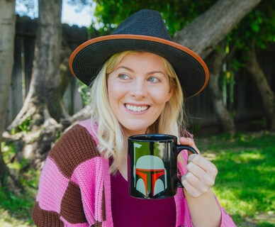 Foto 7 | Foto 7 | Taza De Café Silver Buffalo Star Wars Boba Fett Helmet 600 Ml - Venta Internacional.