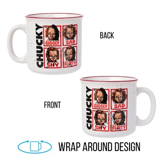 Foto 2 | Foto 2 | Taza Camper De Cerámica Silver Buffalo Chucky Moods Horror 600 Ml - Venta Internacional.