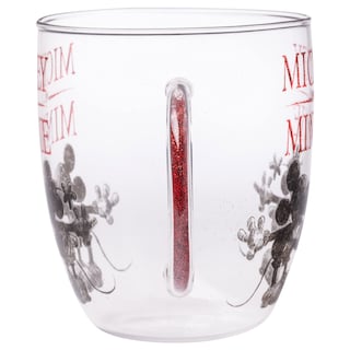 Foto 4 | Foto 4 | Taza De Cristal Silver Buffalo Disney Mickey Minnie 414 Ml Con Purpurina - Venta Internacional.