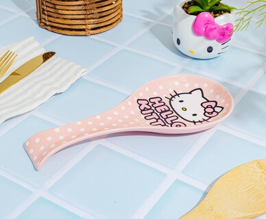 Foto 6 | Foto 6 | Soporte Para Cucharas Sanrio Hello Kitty Con Lunares Cerámica - Venta Internacional.