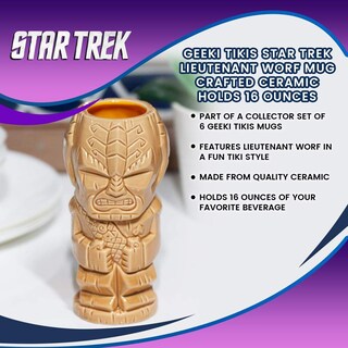 Foto 7 | Foto 7 | Taza Geeki Tikis Star Trek Lieutenant Worf  470 Ml  Oficial - Venta Internacional.