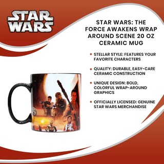 Foto 7 | Foto 7 | Taza Envolvente Con Escena Envolvente De Star Wars El Despertar De La Fuerza 600 Ml - Venta Internacional.