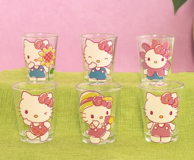 Foto 6 | Foto 6 | Set De Minivasos De Chupito Silver Buffalo Sanrio Hello Kitty X6 - Venta Internacional.