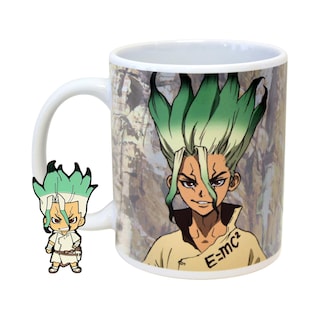 Foto 1 | Foto 1 | Taza De Café Just Funky Dr. Stone Senku De 325 Ml Con Pin Esmaltado - Venta Internacional.