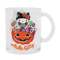 Taza De Cristal Silver Buffalo Sanrio Hello Kitty Halloween 530 Ml - Venta Internacional.