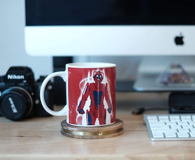 Foto 6 | Foto 6 | Taza De Café Seven20 Doctor Who Red Cyberman Ceramic 325ml - Venta Internacional.